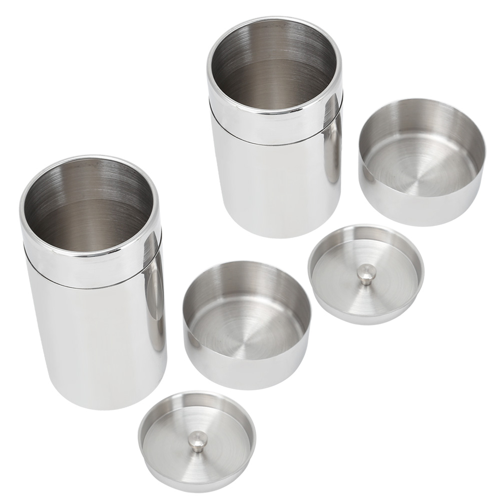 Coffee Tea Bean Leaf - 携帯用304ステンレス製密封茶葉保存容器 コーヒー豆容器 ステンレス製ジャー