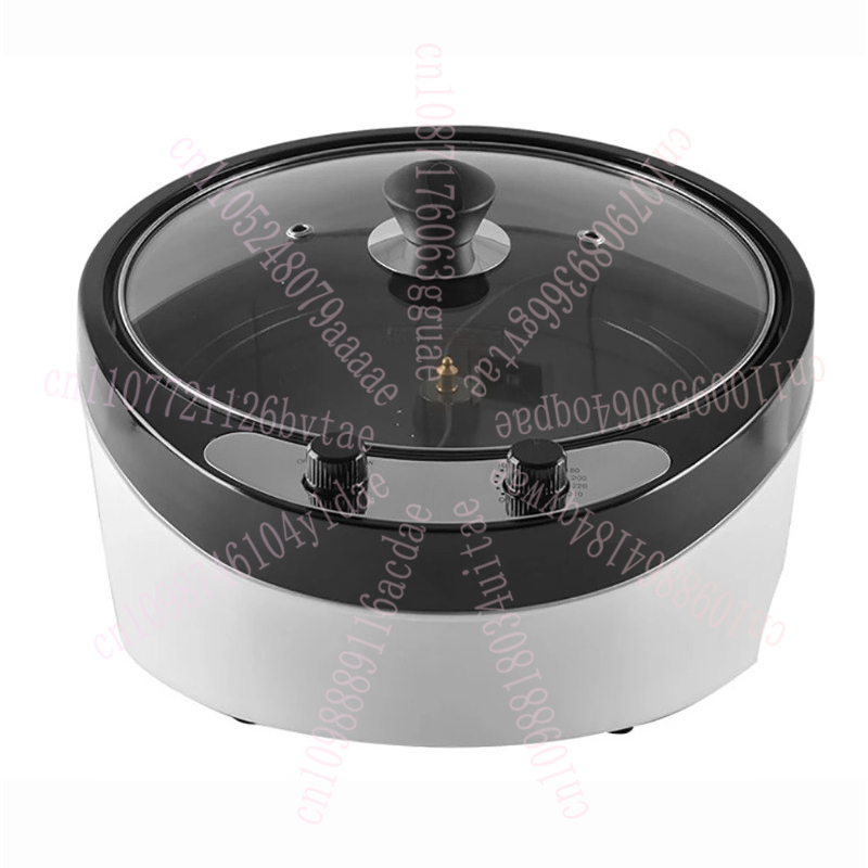 Coffee Tea Roasters - 220V 電気コーヒーロースター穀物ピーナッツゴマベーキングマシン茶乾燥機温度制御高容量 1200 ワット