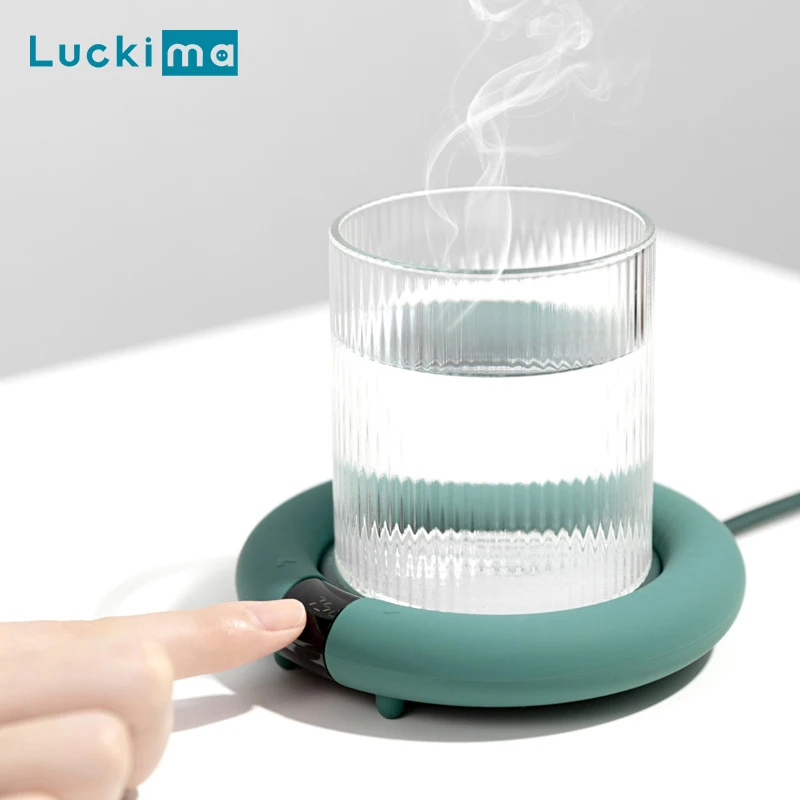 Coffee Tea Warmer - 新しいコーヒーマグウォーマー電気加熱コースターホームオフィス用3温度調節可能なティーカップウォーマークリスマス誕生日ギフト