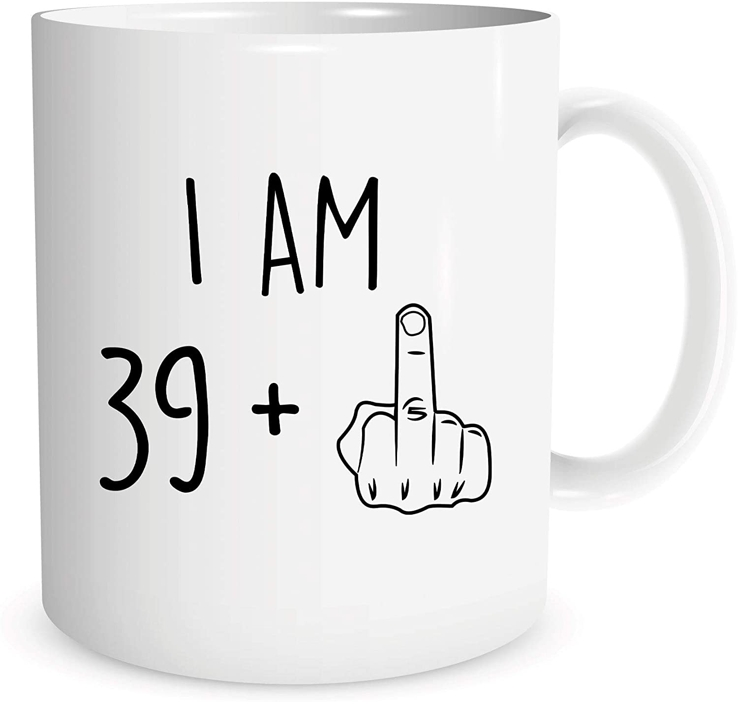 Coffee Plus Tea - 男性と女性のためのユニセックスの誕生日プレゼント,コーヒーカップ,お茶,彼のための,i am 39 plus,楽しい,ギフト
