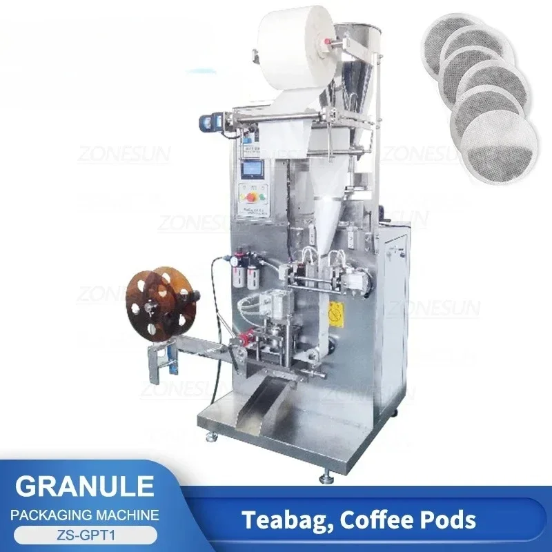 Coffee Tea Bean Leaf - ZONESUN 自動ティーバッグ包装機顆粒粉末茶葉コーヒー豆充填およびシール生産ライン ZS-GPT1