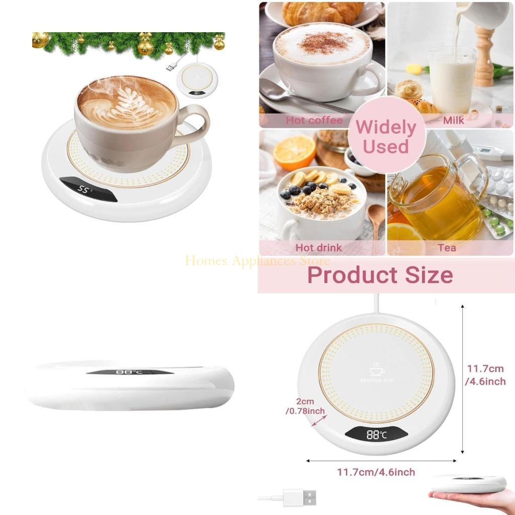 Coffee Tea Roasters - D0AB USBティーコーヒーカップマグ温暖な暖房カップマットコースターホームオフィス用ガジェットマグパッド3ギア温度を調整可能