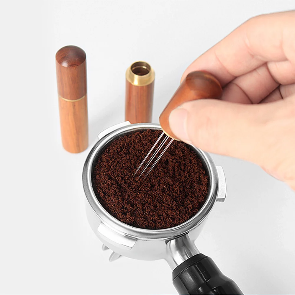 Coffee Tamper Leveler - ステンレス鋼コーヒーパウダータンパーエスプレッソパウダースターラーディストリビューターレベラーツールカフェ撹拌バリスタアクセサリー