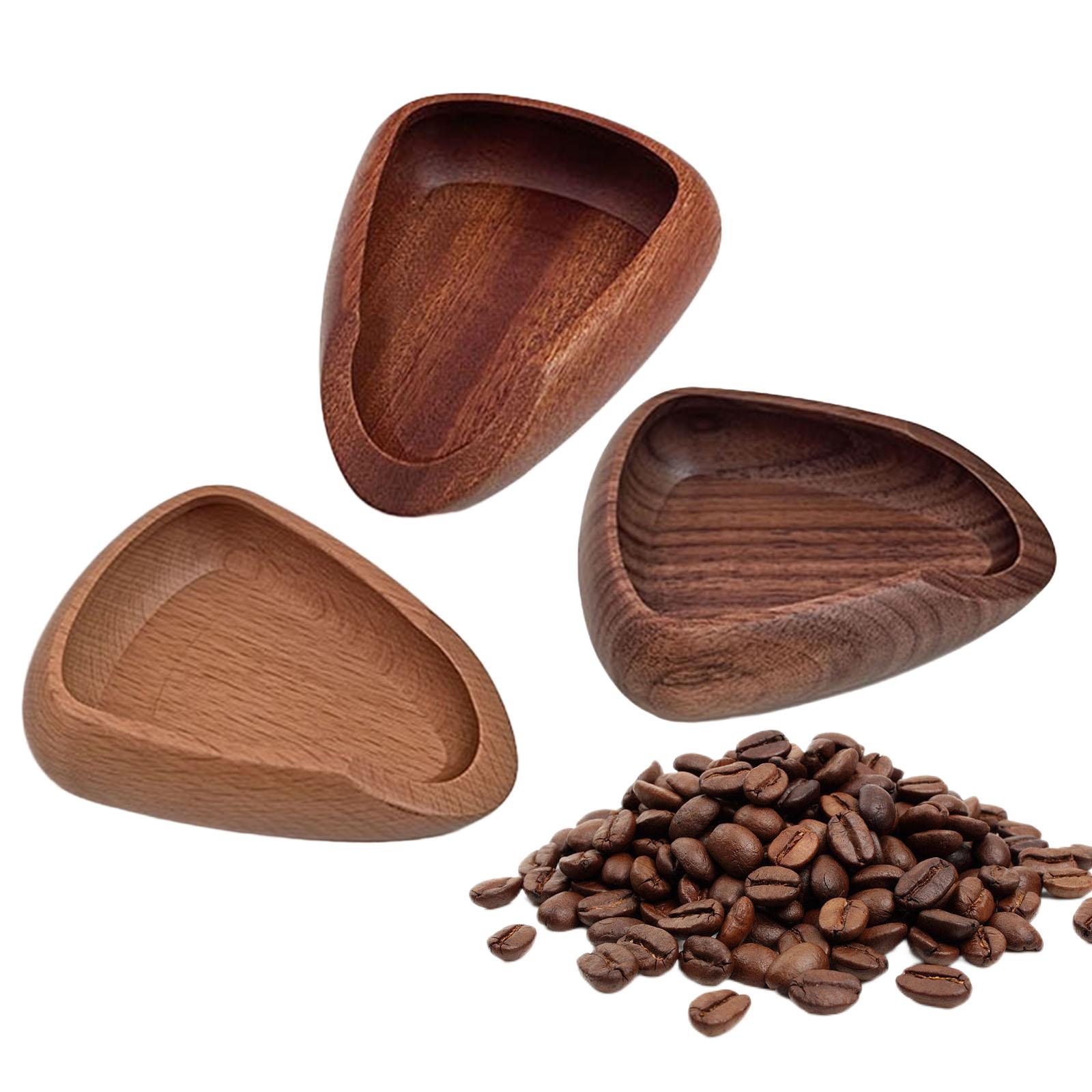 Coffee Tea Bean Leaf - コーヒー豆計量ボウルコーヒー投与トレイ木製頑丈な茶葉ディスプレイトレイオフィスホテルレストランルースティー小麦粉用