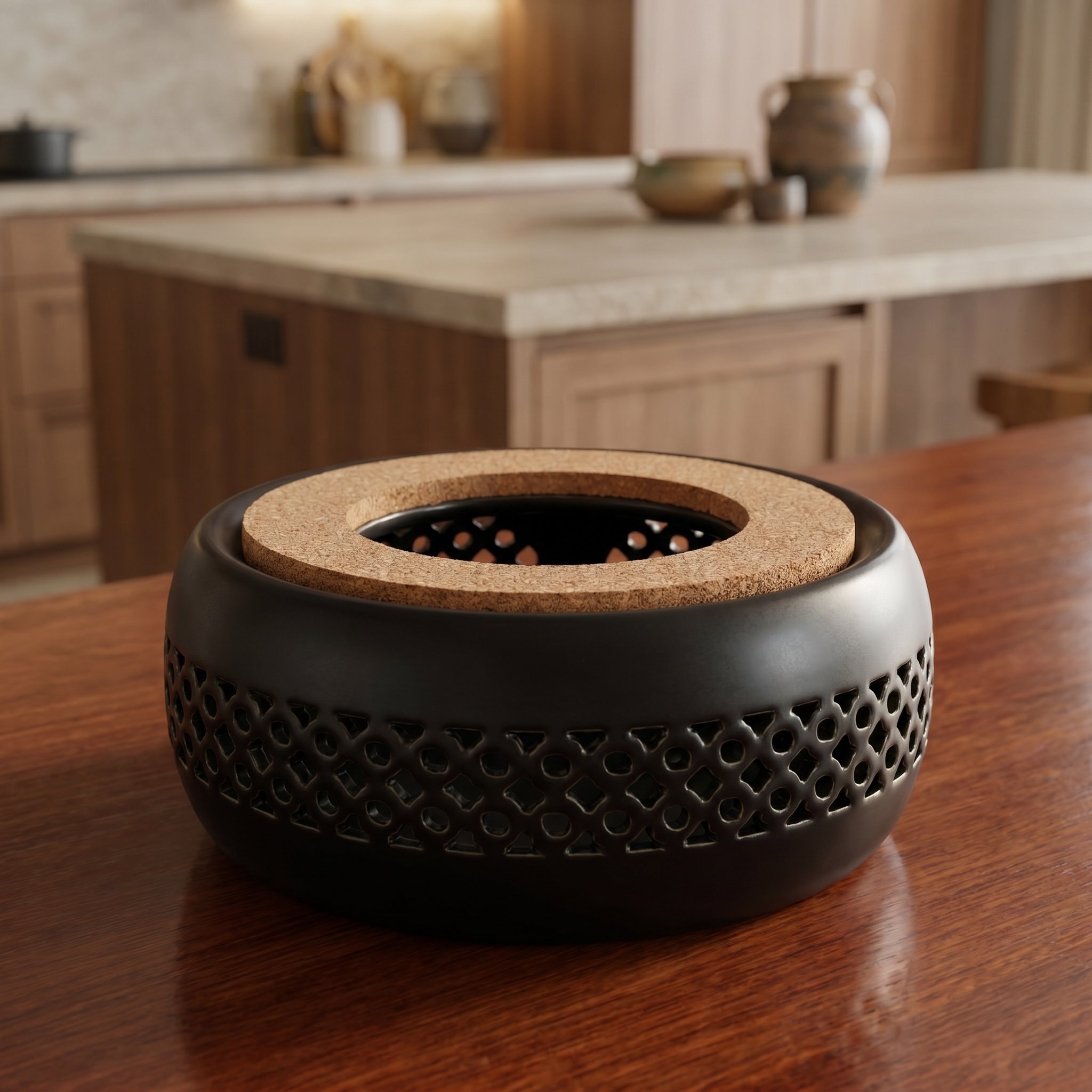 セラミックティーポットウォーマー コルククッション加熱スタン - Coffee Tea Warmer のレビューと価格