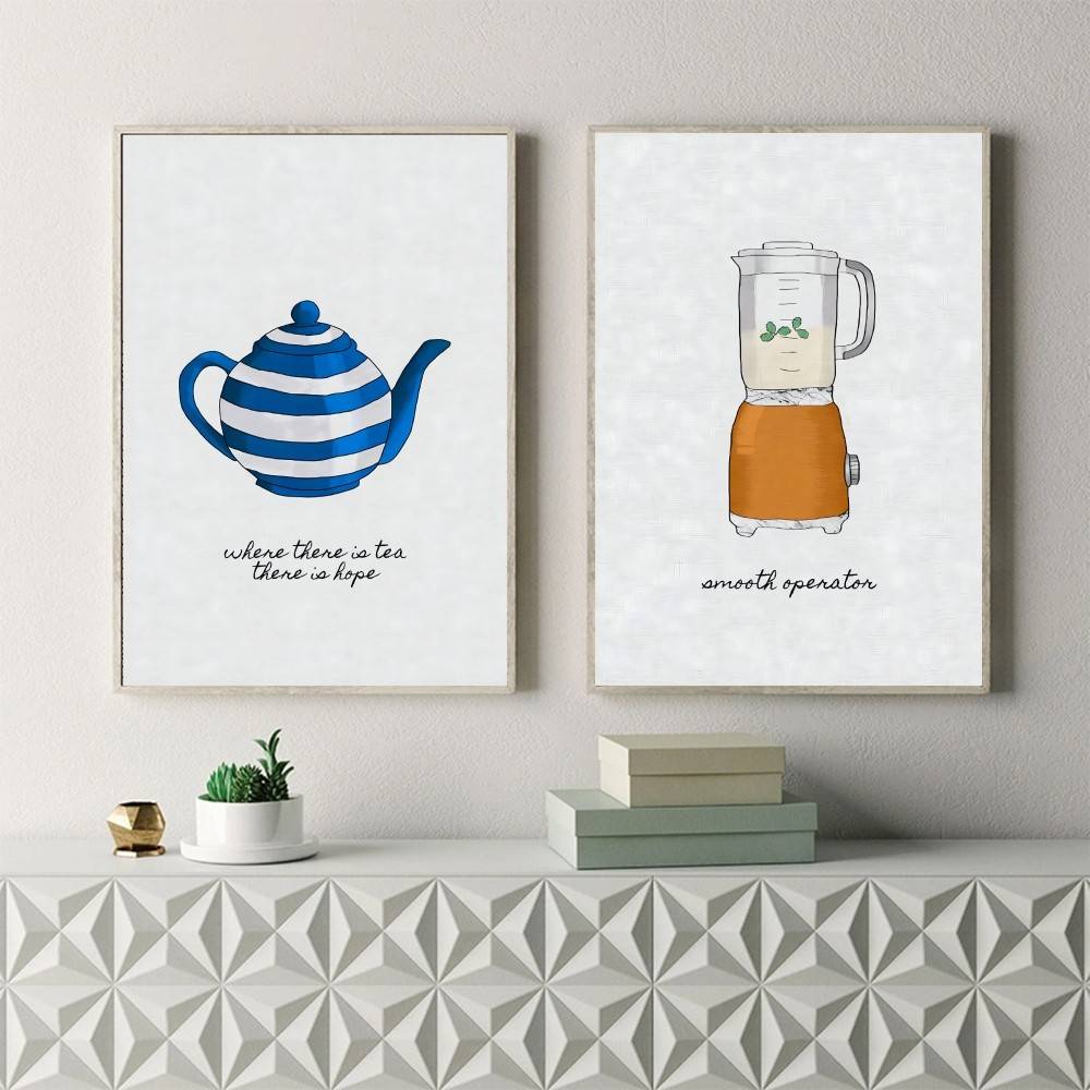 コーヒー、紅茶、キッチン用品ポスター、ティーポット、コーヒー - Wallpaper Coffee And Tea のレビューと価格