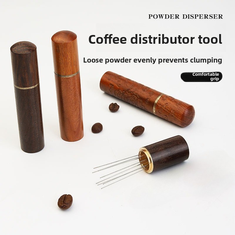 木製ステンレス鋼コーヒーパウダータンパーエスプレッソパウダー - Coffee Tamper Leveler のレビューと価格