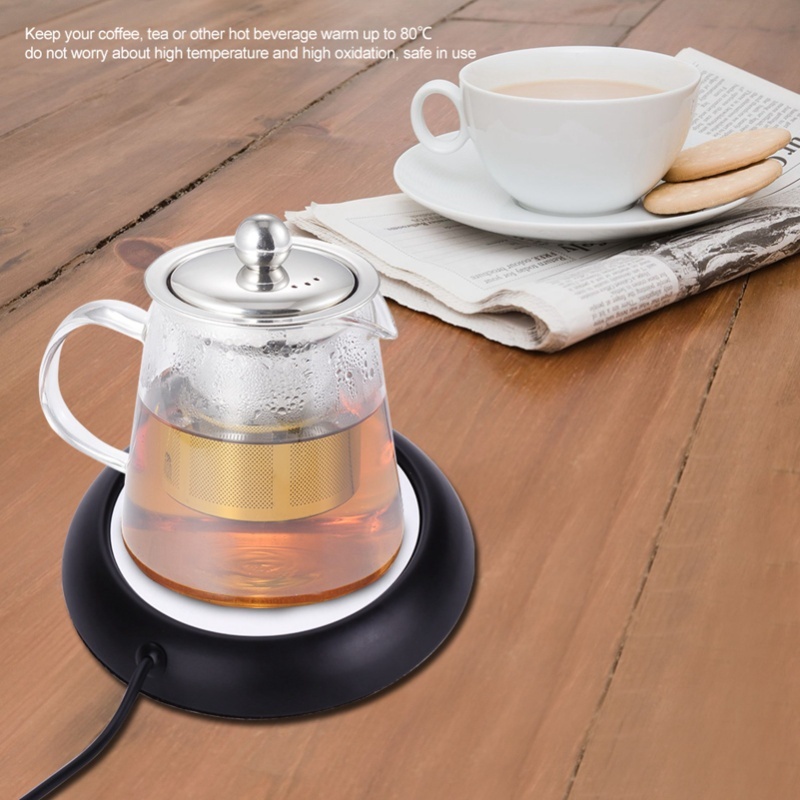 木目調USBカップウォーマーヒートマット、飲料用マグカップ、 - Coffee Tea Warmer のレビューと価格