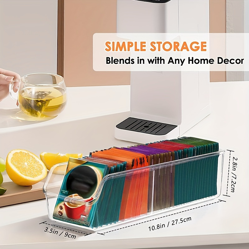 1個入り透明ティーバッグオーガナイザーボックス - 砂糖、コ - Coffee Tea Sugar Container Set のレビューと価格