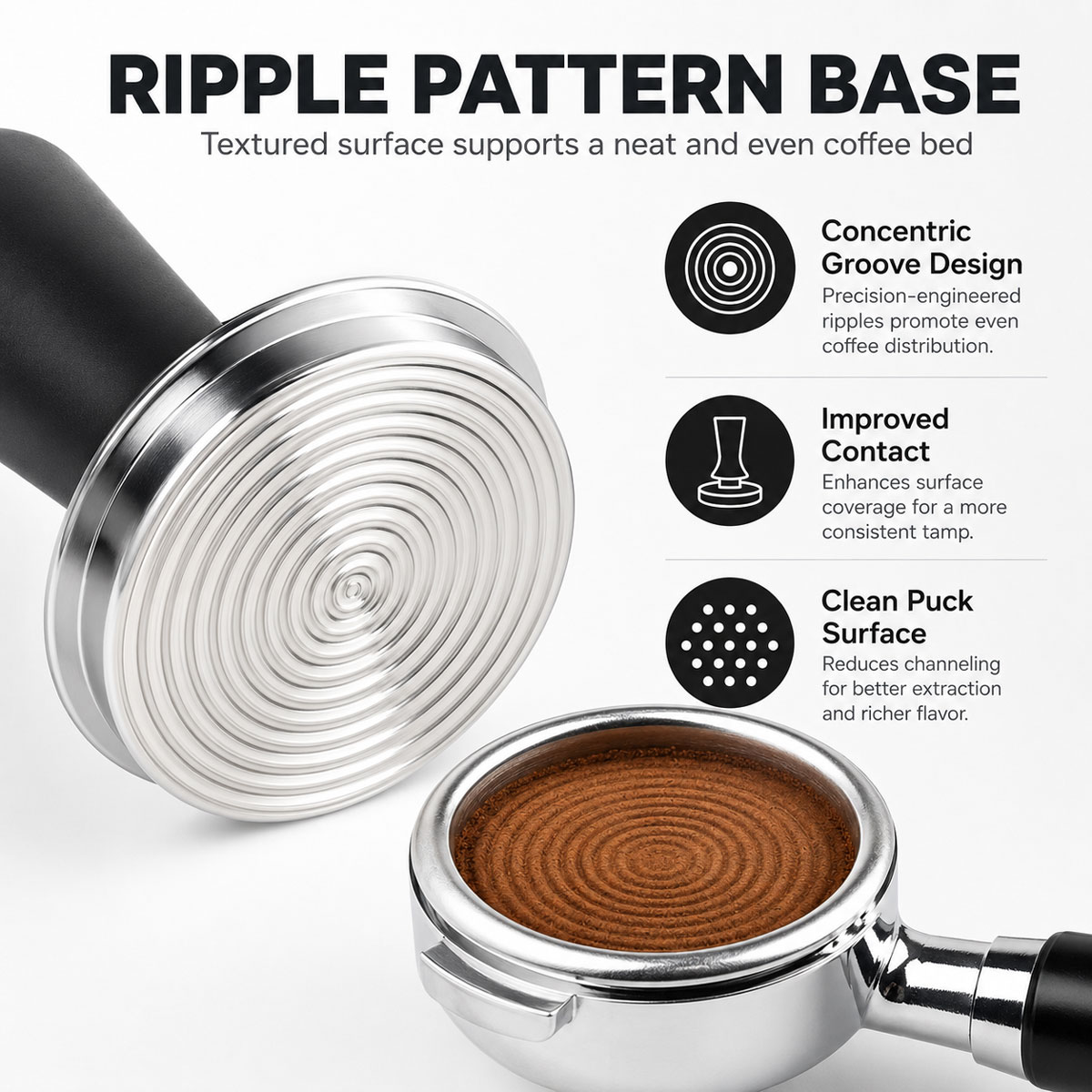 1個入り 51/53/58 mmコーヒータンパー、タンピング - Coffee Tamper Leveler のレビューと価格
