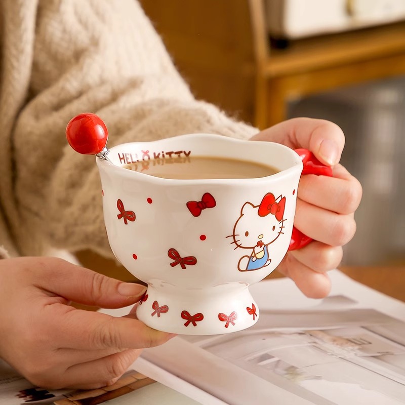 X&W 360ml サンリオ ハイフットマグ セラミック製お - Coffee X Tea のレビューと価格
