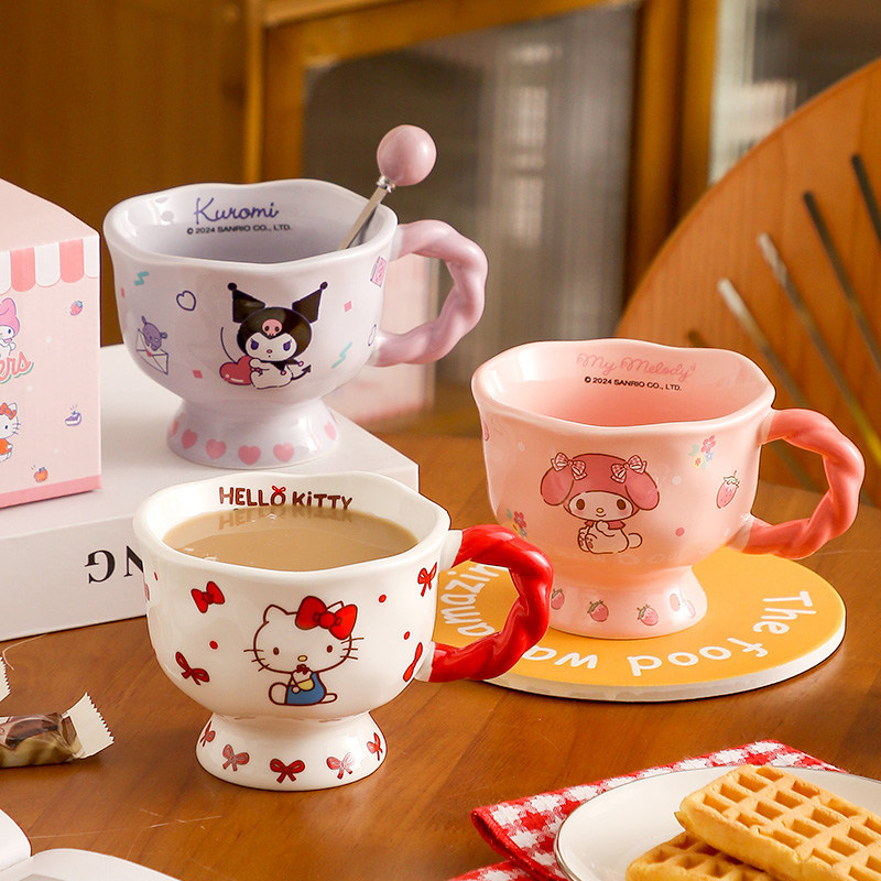 X&W 360ml サンリオ ハイフットマグ セラミック製お - Coffee X Tea のレビューと価格