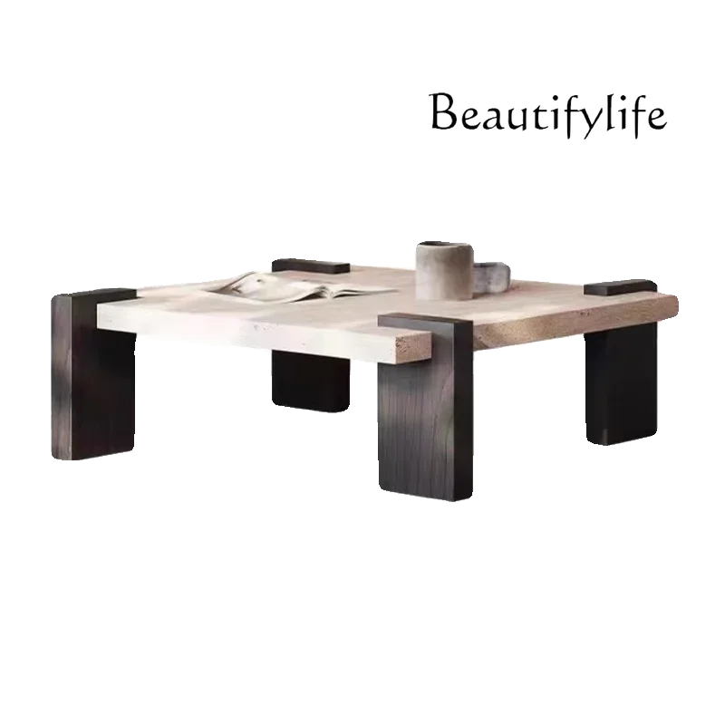 N40 X モダンナチュラルトラバーチンコーヒーテーブル 小 - Coffee X Tea のレビューと価格
