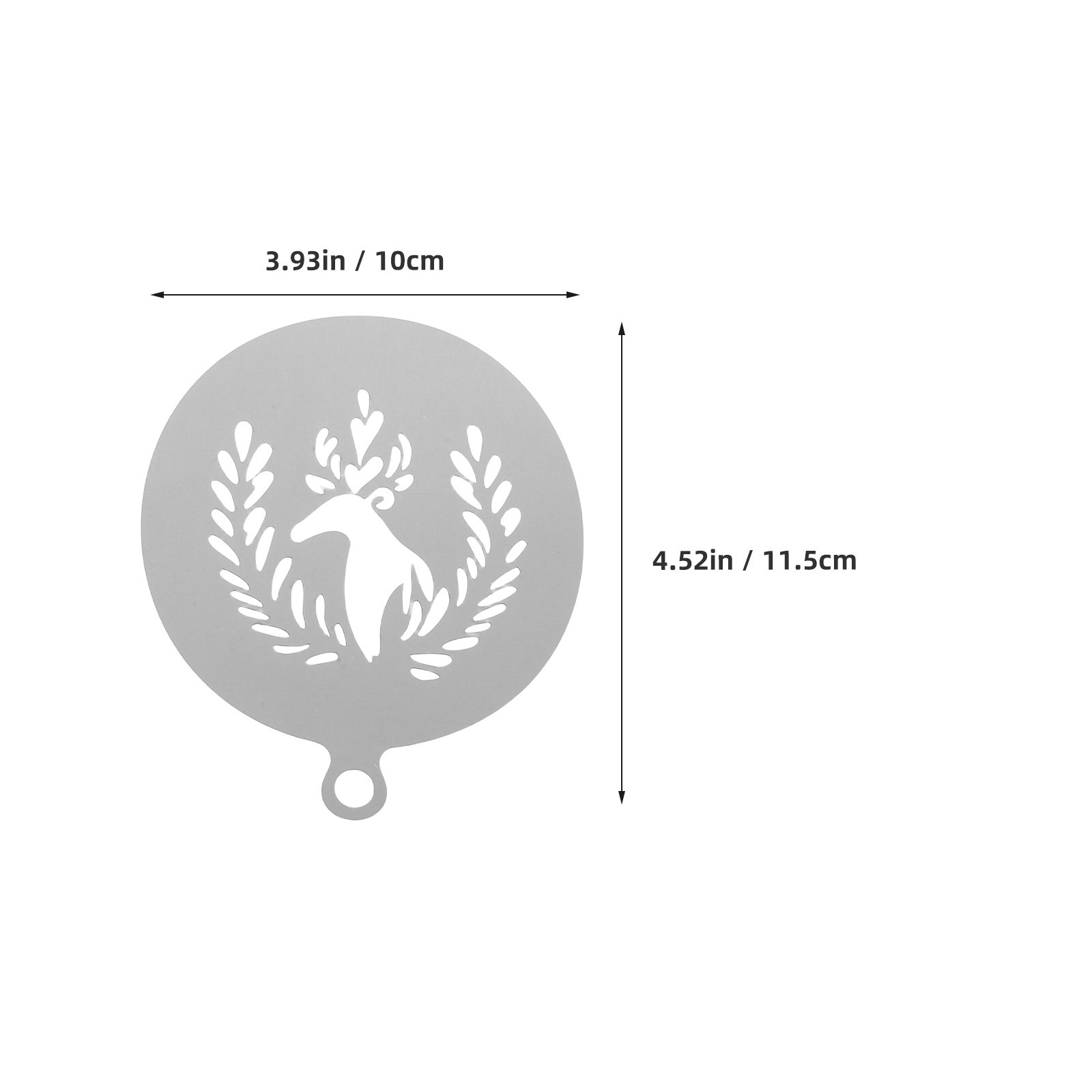 4個入りプレミアムステンレススチール製コーヒーステンシル、ラ - Coffee Stencil Art のレビューと価格