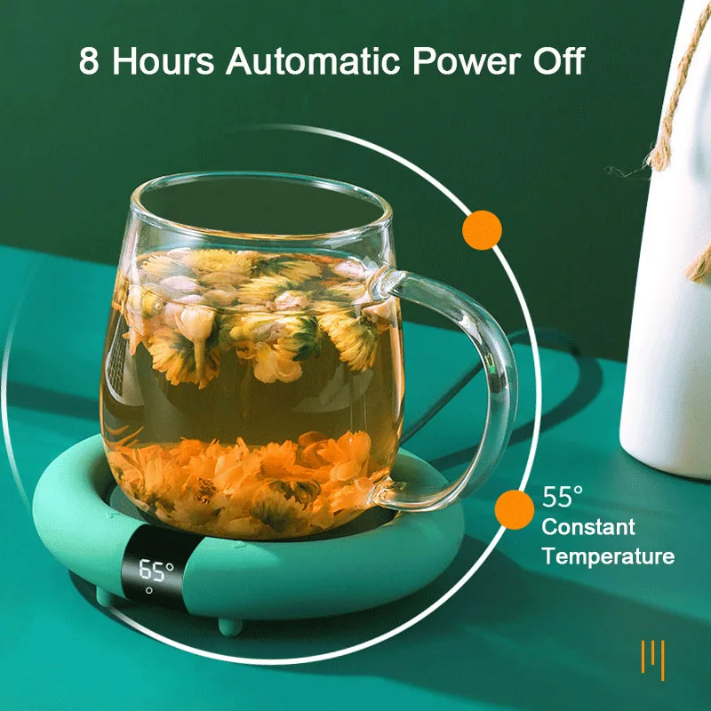 新しいコーヒーマグウォーマー電気加熱コースターホームオフィス - Coffee Tea Warmer のレビューと価格