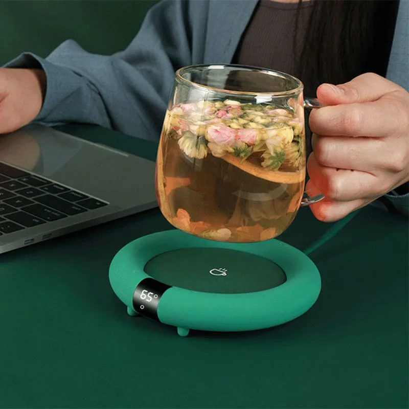 新しいコーヒーマグウォーマー電気加熱コースターホームオフィス - Coffee Tea Warmer のレビューと価格
