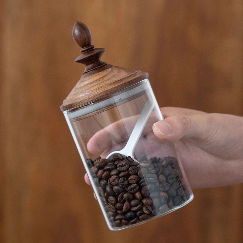 アメリカンスタイル家庭用コーヒー豆保存瓶　高級感のある装飾　 - Coffee Tea Bean Leaf のレビューと価格