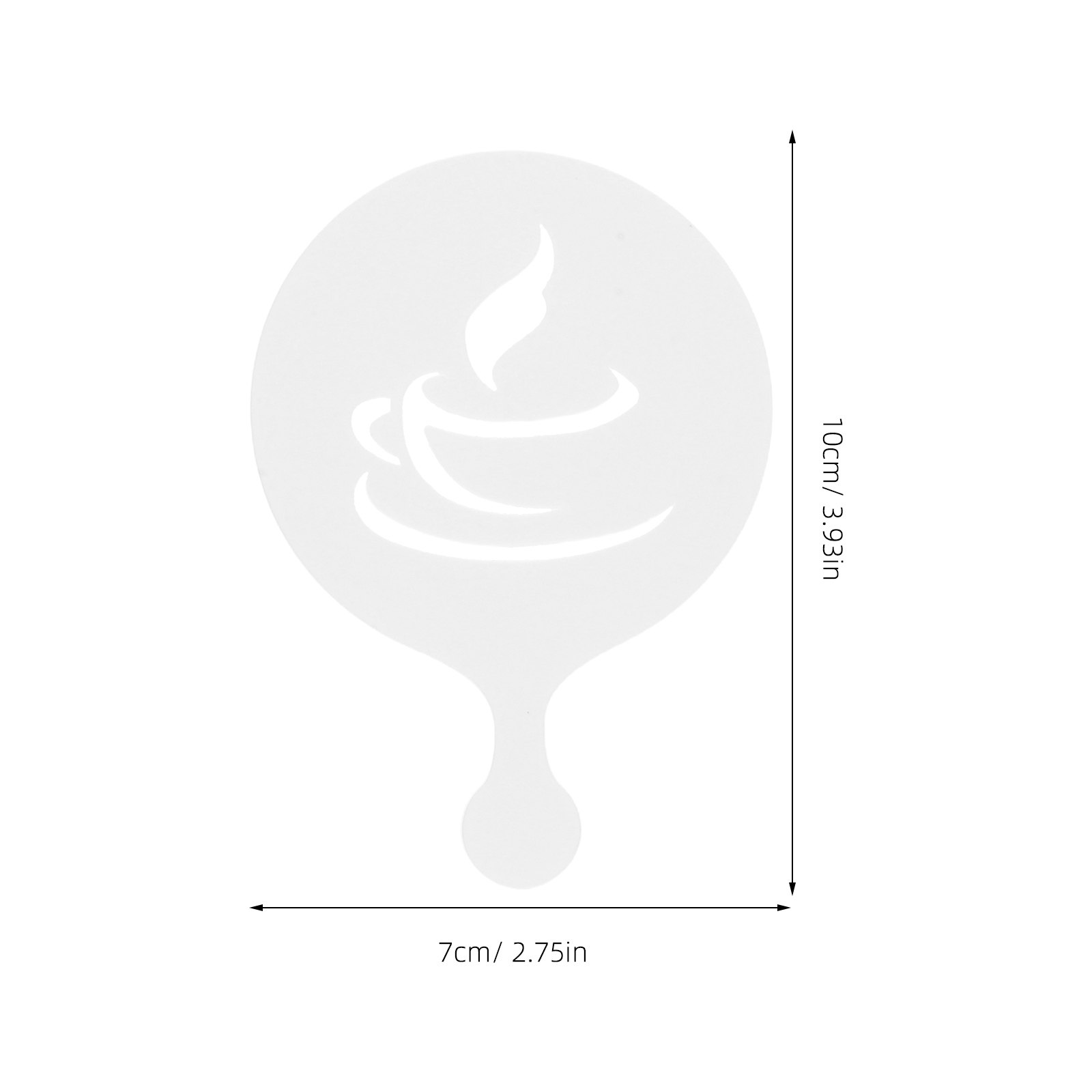 8個入りラテアートコーヒーステンシル 再利用可能なプラスチッ - Coffee Stencil Art のレビューと価格