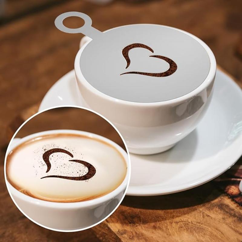 4 ピース/セットステンレス鋼コーヒーテーマアートステンシル - Coffee Stencil Art のレビューと価格