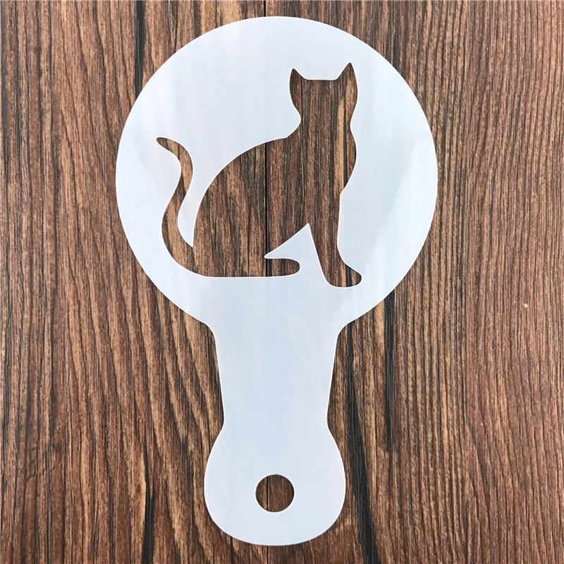 5 個 DIY コーヒーラテアートステンシルプラスチッククリ - Coffee Stencil Art のレビューと価格