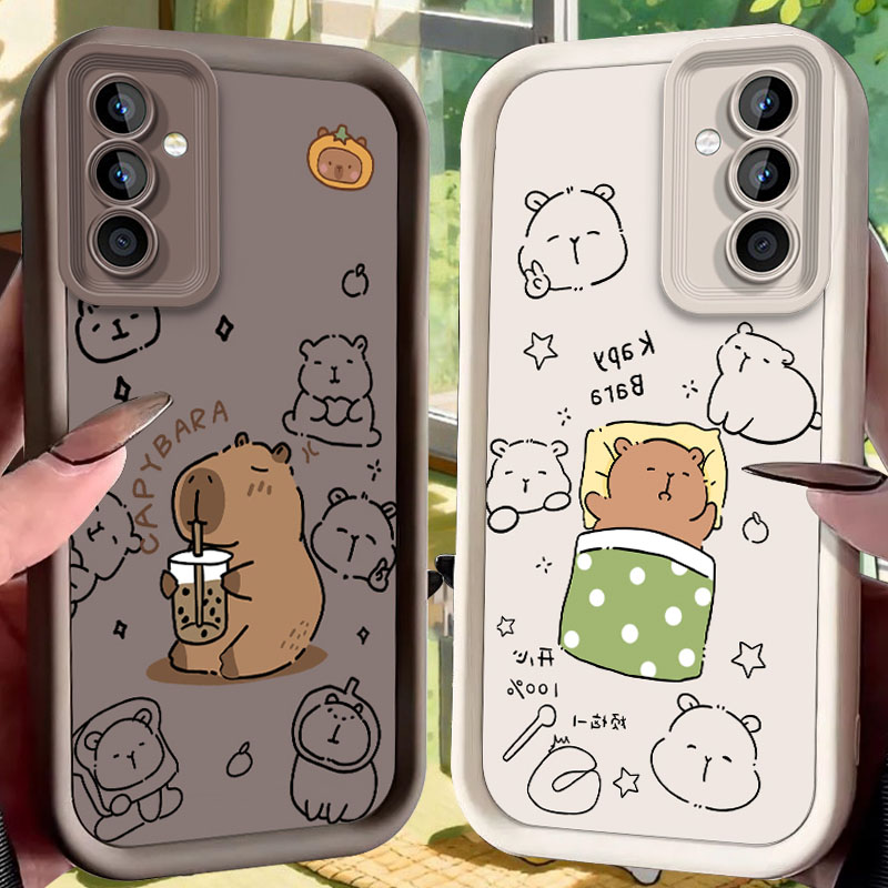 カピバラがバブルティーを飲むデザインのSamsung Gal - Coffee Plus Tea のレビューと価格