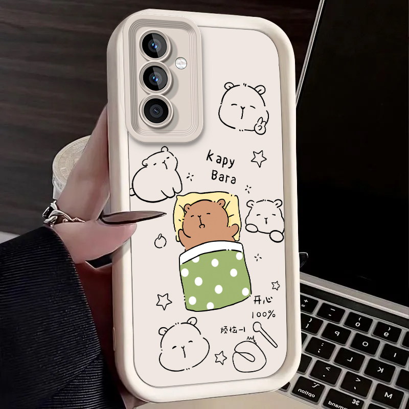 カピバラがバブルティーを飲むデザインのSamsung Gal - Coffee Plus Tea のレビューと価格