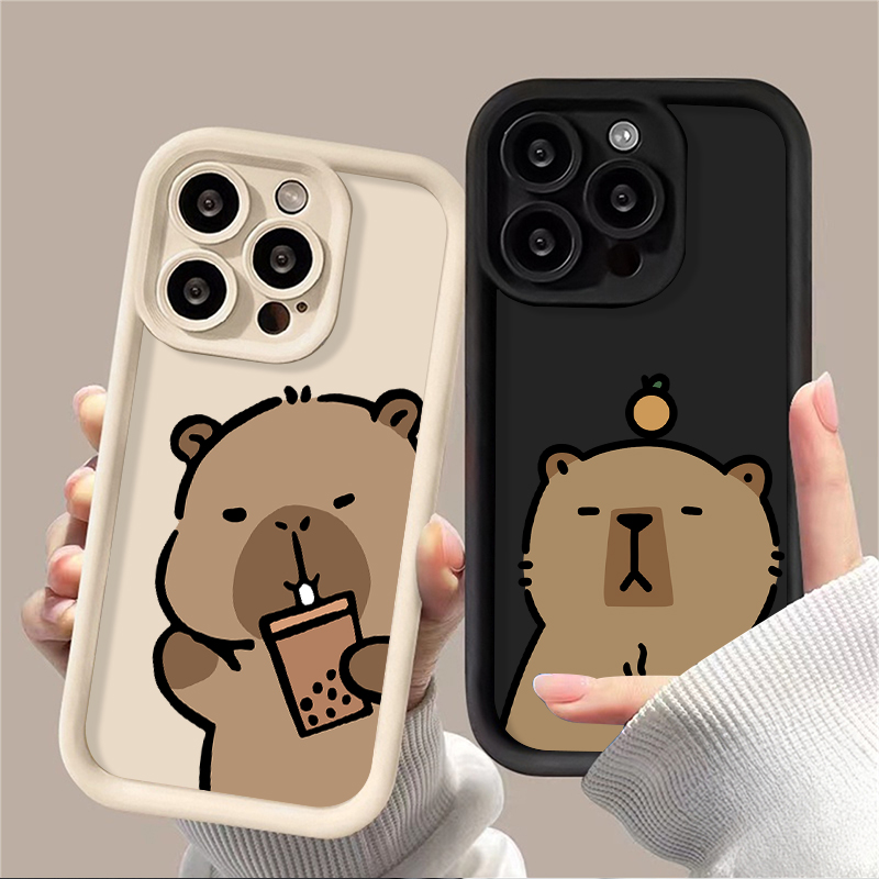 漫画かわいいカピバラケース Xiaomi Redmi 注 1 - Coffee Plus Tea のレビューと価格