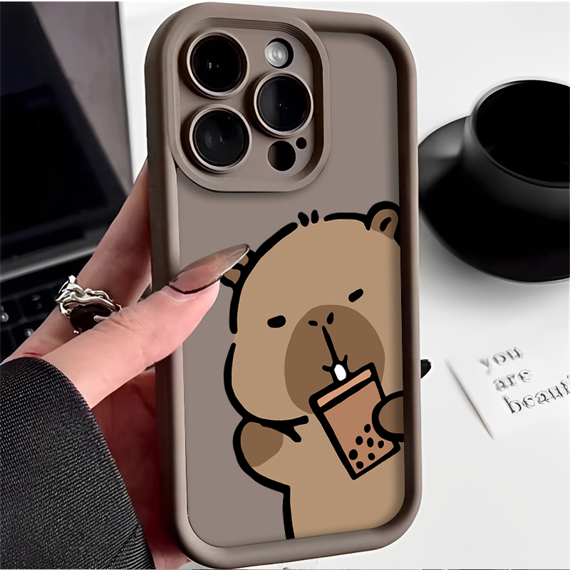 漫画かわいいカピバラケース Xiaomi Redmi 注 1 - Coffee Plus Tea のレビューと価格