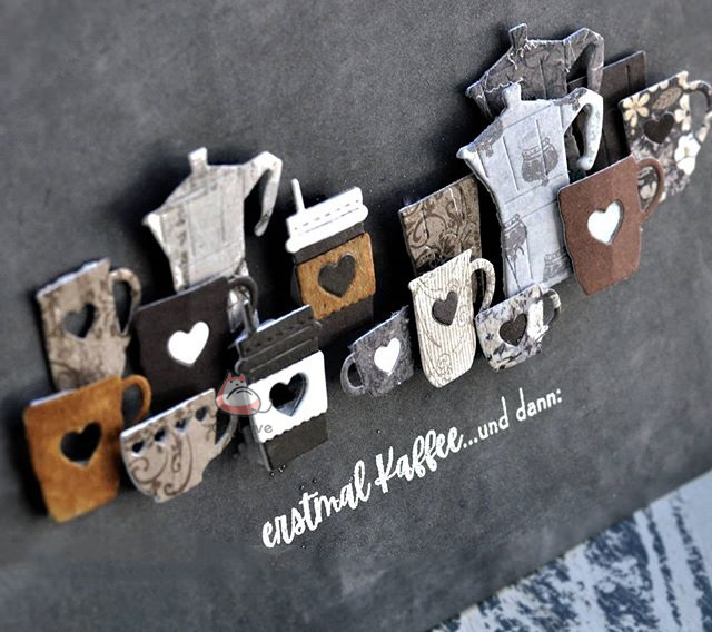 Catlove コーヒーカップ金属切削ダイススクラップブッキ - Coffee Stencil Art のレビューと価格