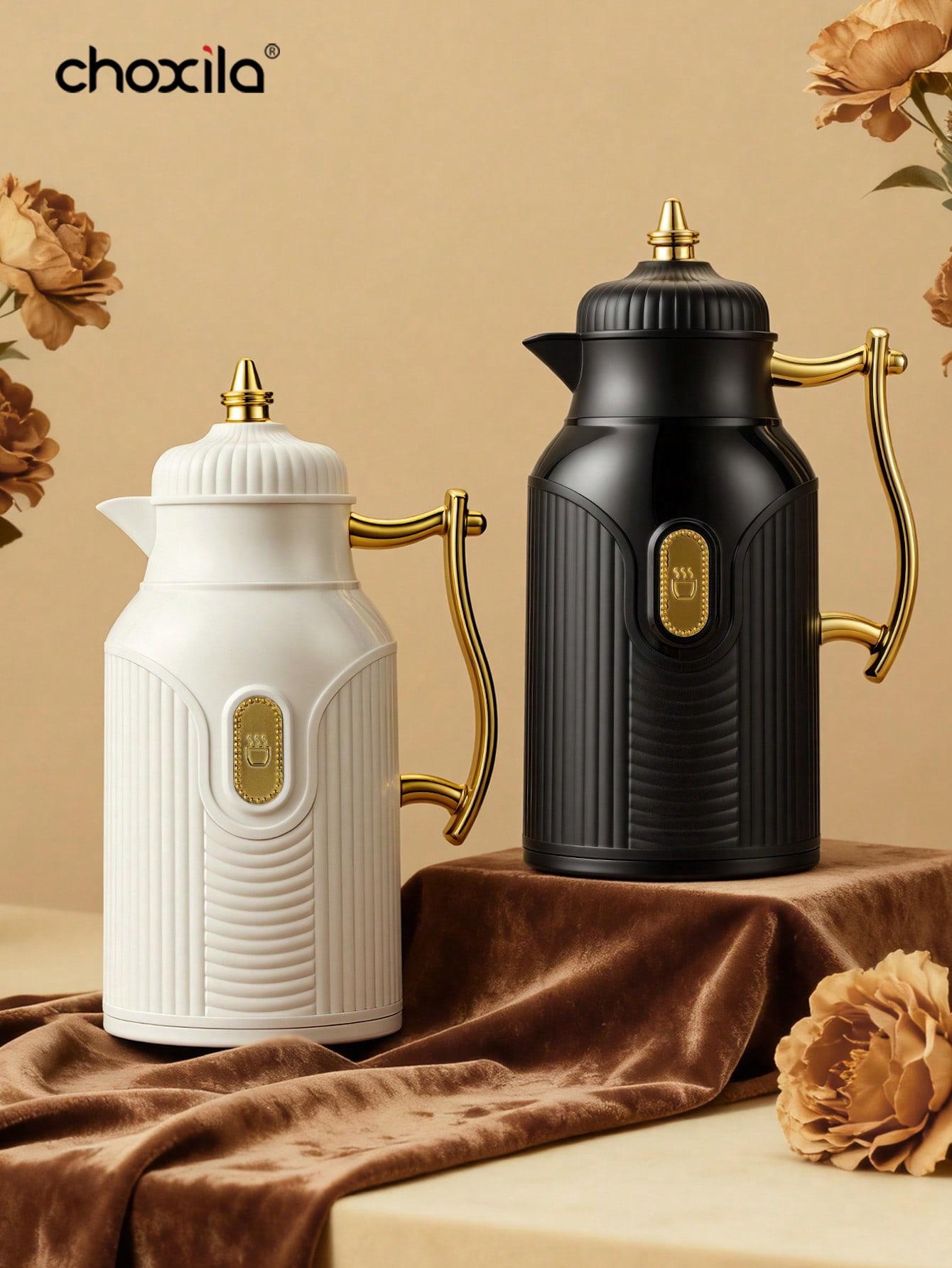 1個入り大容量保温ケトル、金メッキスタイルのティーポット、コ - Coffee Tea Warmer のレビューと価格