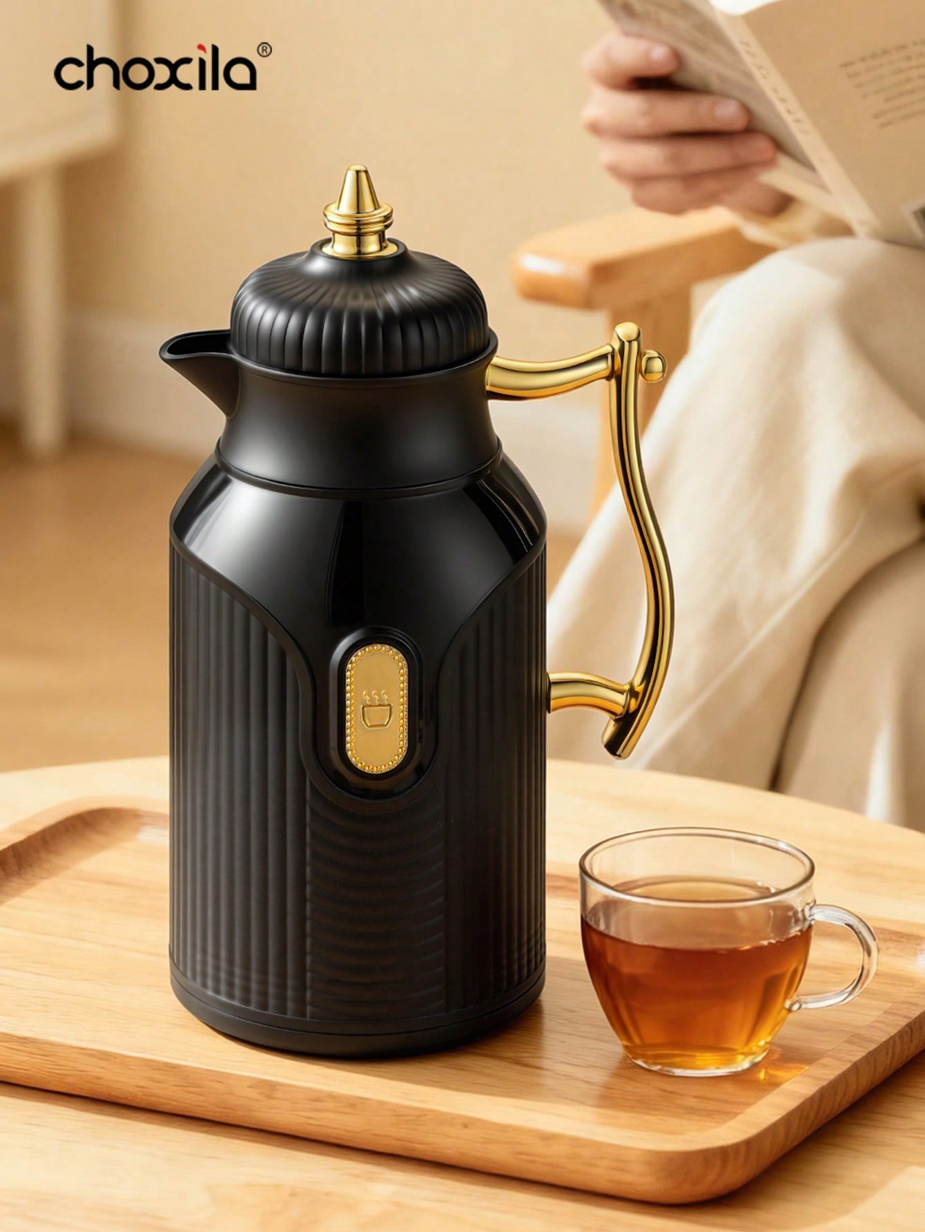 1個入り大容量保温ケトル、金メッキスタイルのティーポット、コ - Coffee Tea Warmer のレビューと価格