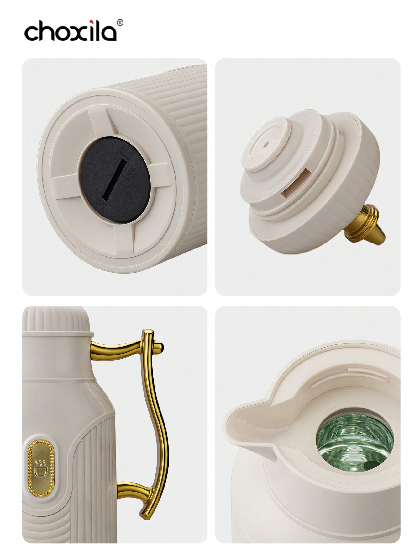 1個入り大容量保温ケトル、金メッキスタイルのティーポット、コ - Coffee Tea Warmer のレビューと価格