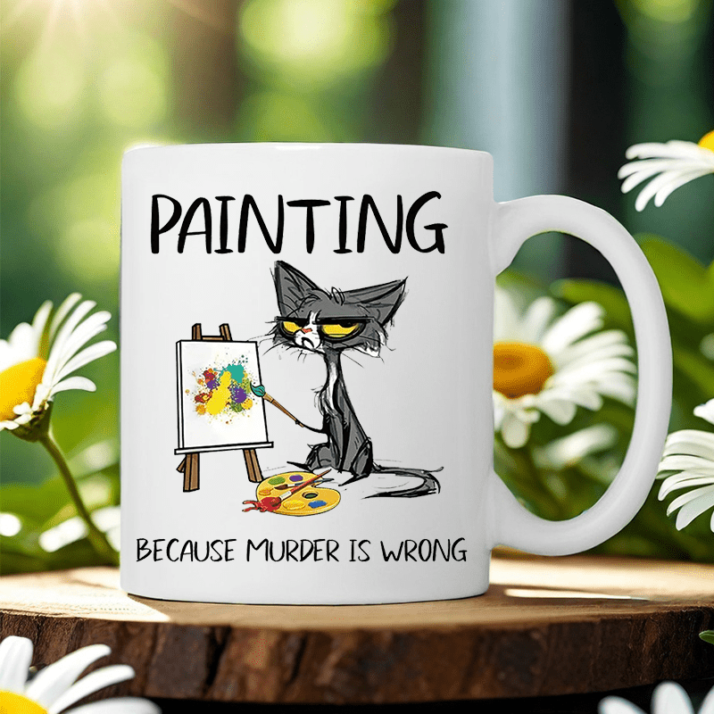 Painting Because Murder Is Wro - Coffee Tea Wrong のレビューと価格