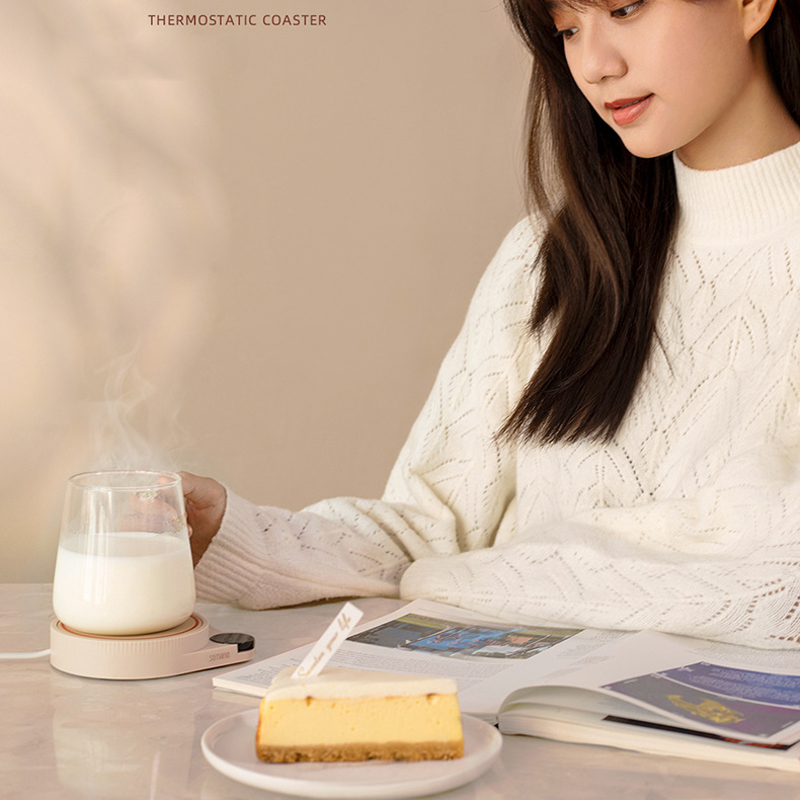 新しいコーヒーマグウォーマーカップヒーターサーモスタット式ウ - Coffee Tea Warmer のレビューと価格