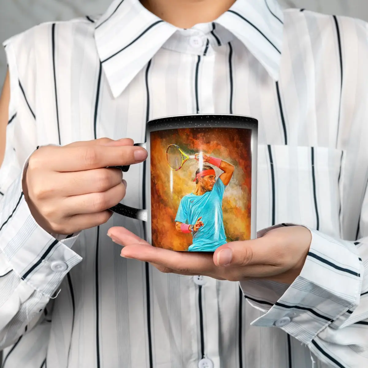 壁紙ラファエル・ナダルマグ面白いセラミックコーヒーカップティ - Wallpaper Coffee And Tea のレビューと価格