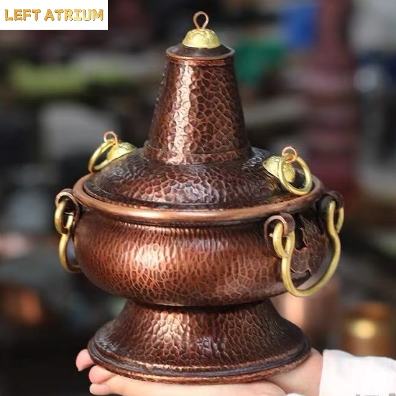 多機能純銅製ホットポット手作り花瓶葉っぱコーヒー豆容器香炉茶 - Coffee Tea Bean Leaf のレビューと価格