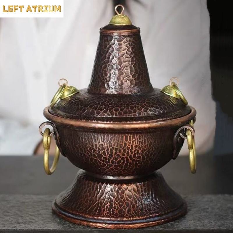 多機能純銅製ホットポット手作り花瓶葉っぱコーヒー豆容器香炉茶 - Coffee Tea Bean Leaf のレビューと価格