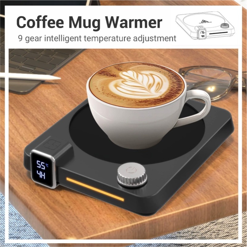 電気コーヒーカップウォーマー 9段階温度設定 自動オフタイマ - Coffee Tea Warmer のレビューと価格