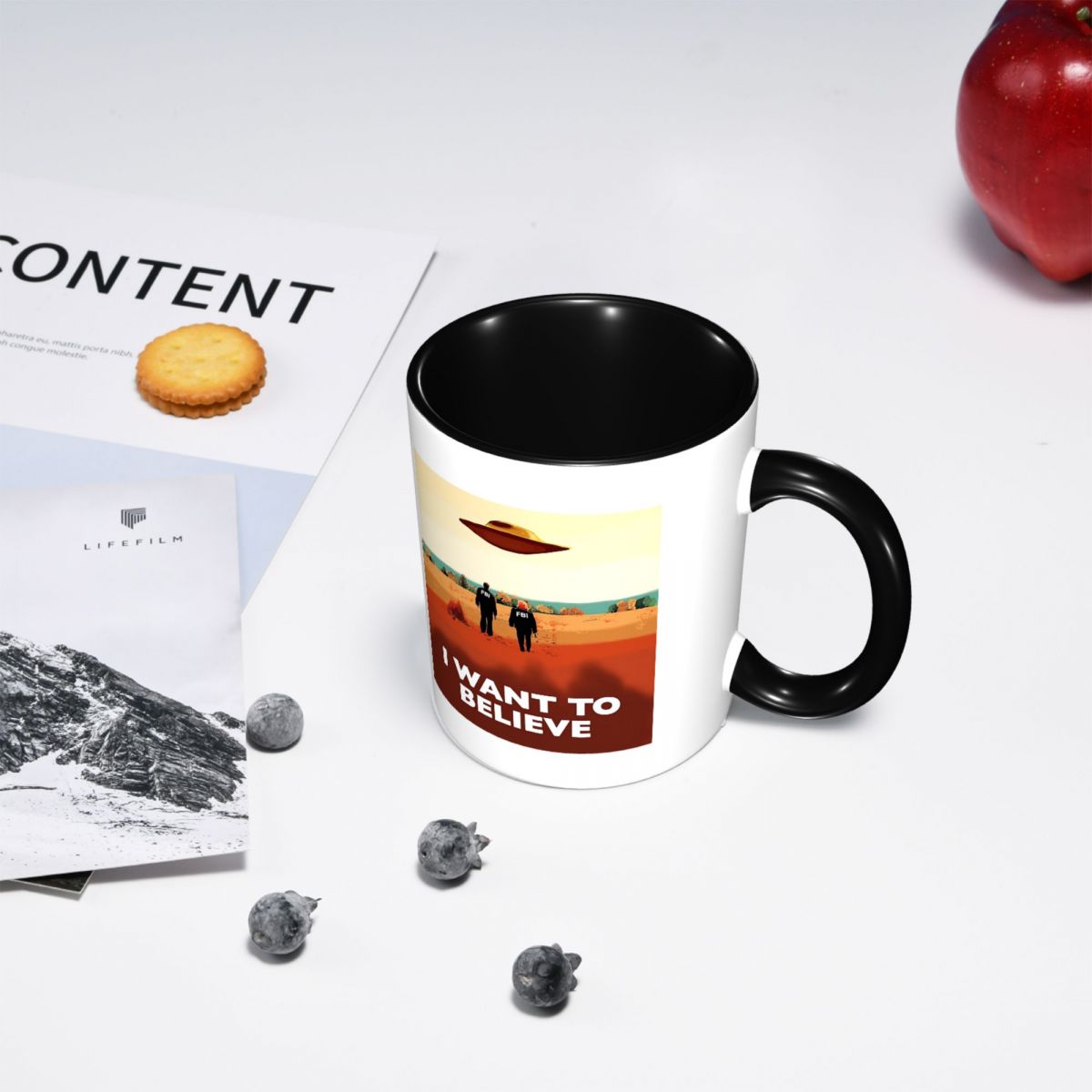 Xファイル「私は信じたい」FBI Pマグカップ 面白いセラミ - Coffee X Tea のレビューと価格