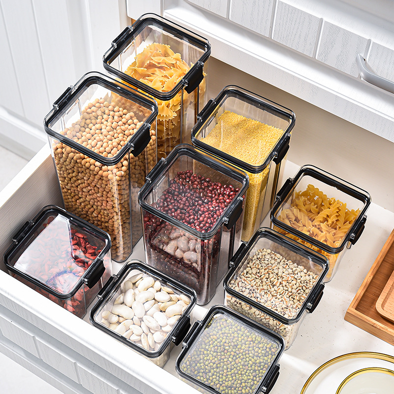 1-4 個の密封された瓶キッチンオーガナイザー穀物収納ボック - Coffee Tea Sugar Container Set のレビューと価格