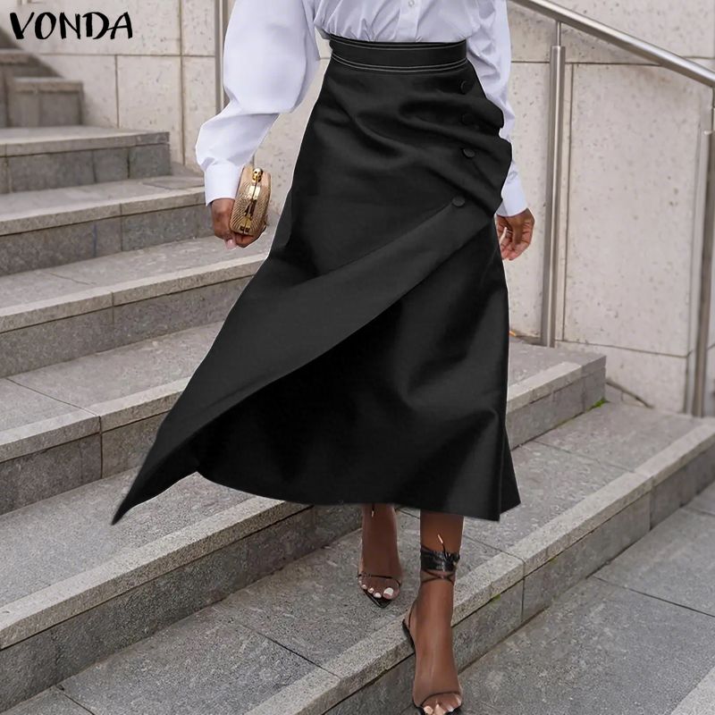 VONDA プラスサイズ 5XL エレガントな女性のサテンス - Coffee Plus Tea のレビューと価格