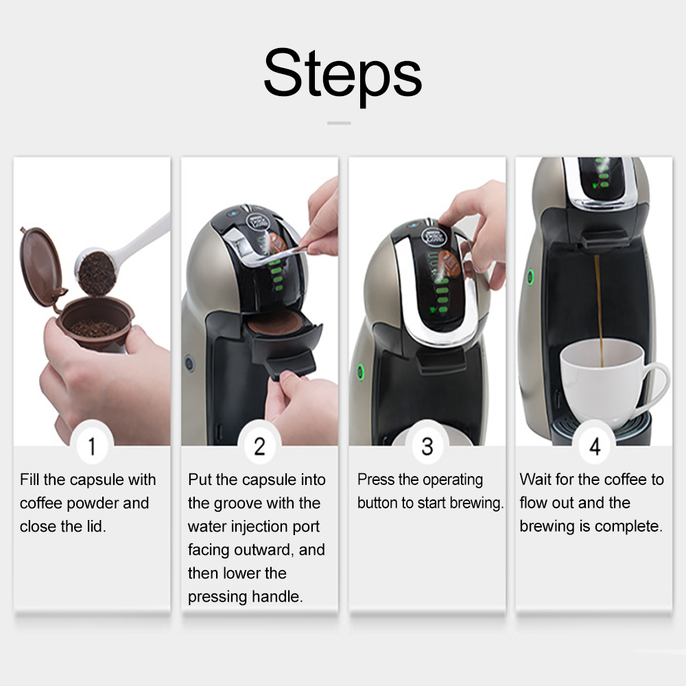 ネスカフェ用の再利用可能なコーヒーカプセル用フィルターカップ - Coffee Tea Nescafe のレビューと価格