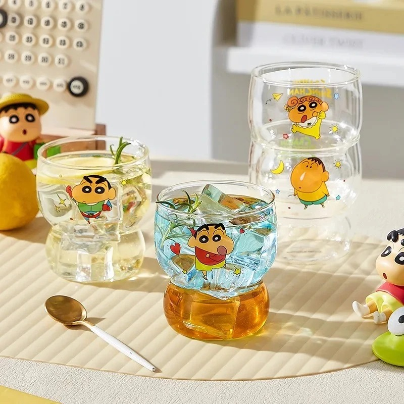X&W 1/4 クレヨンしんちゃん 漫画 かわいいガラス製ウ - Coffee X Tea のレビューと価格
