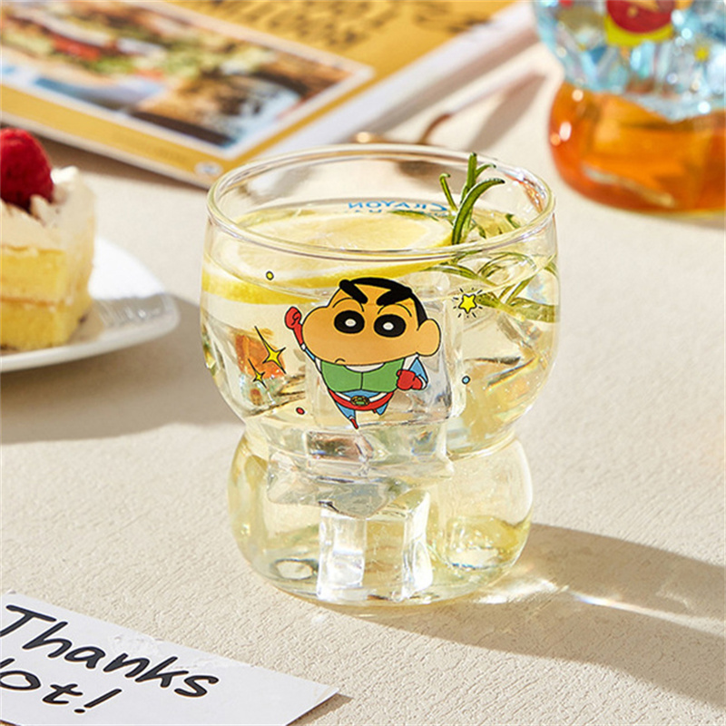 X&W 1/4 クレヨンしんちゃん 漫画 かわいいガラス製ウ - Coffee X Tea のレビューと価格