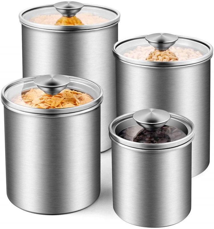 食品保存容器 茶葉 コーヒー 砂糖 小麦粉 密閉 キッチン  - Coffee Tea Sugar Container Set のレビューと価格