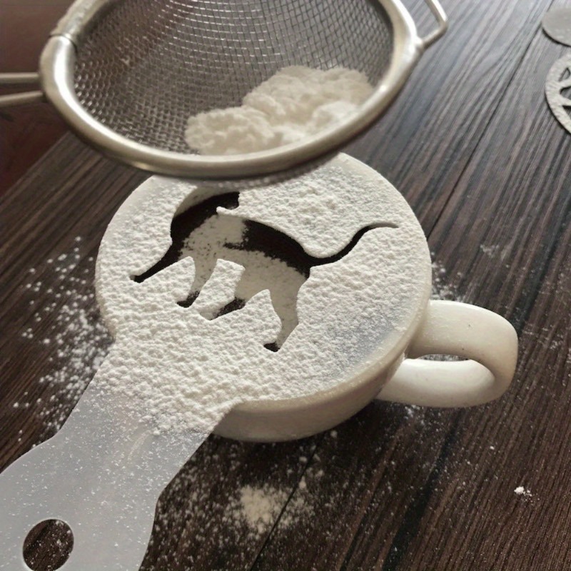 プロのDIYラテアートステンシルセット、コーヒー、カプチーノ - Coffee Stencil Art のレビューと価格