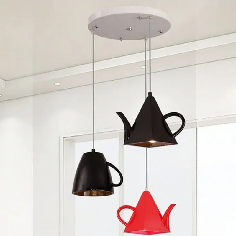 シングルヘッドモダン樹脂ティーポットペンダントライトティーカ - Switching Coffee To Tea のレビューと価格